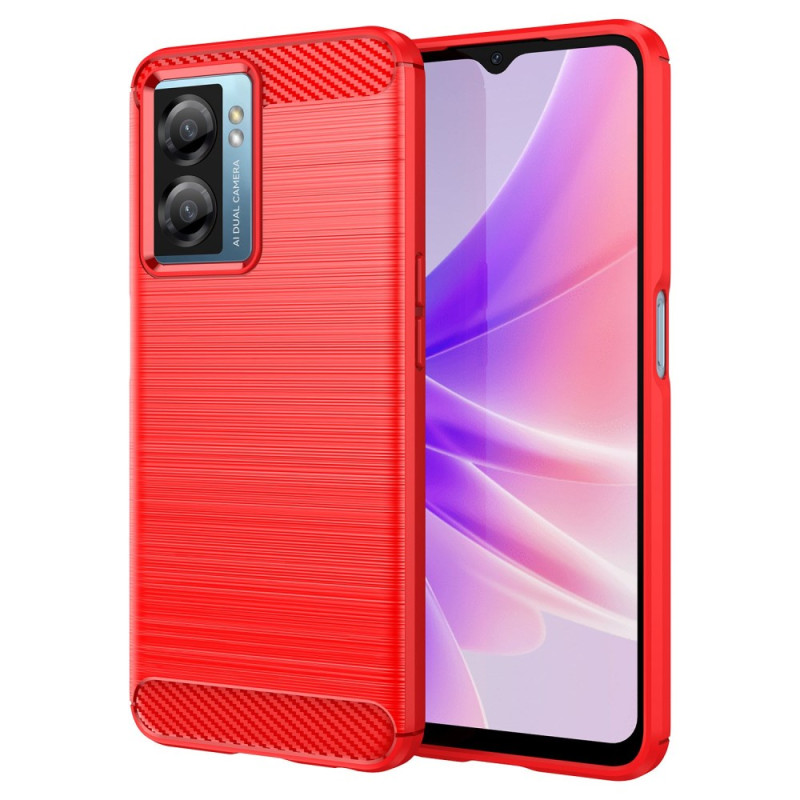 Oppo A77 5G/A57 5G/4G/A57s/Realme Narzo 50 5G harjattu hiilikuitu suojakuori
