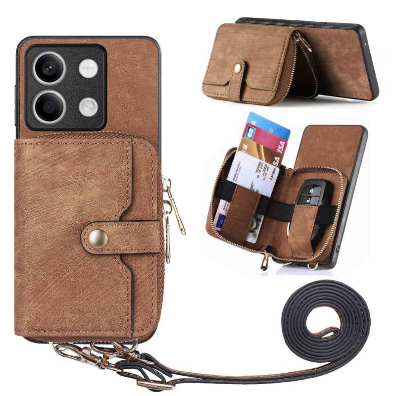 Xiaomi Redmi Note 13 5G Retro Suojakuori
vetoketjullinen tasku ja kantolenkki
