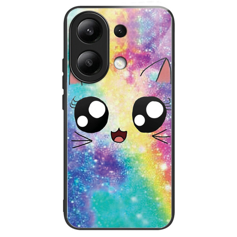 Xiaomi Redmi Note 13 4G panssarilasi
 suojakotelo
 Rainbow Cat