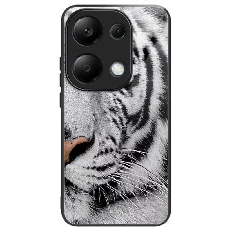 Xiaomi Redmi Note 13 Pro 4G / Poco M6 Pro 4G Kova kansi Tiger Head lasi suojakuori
