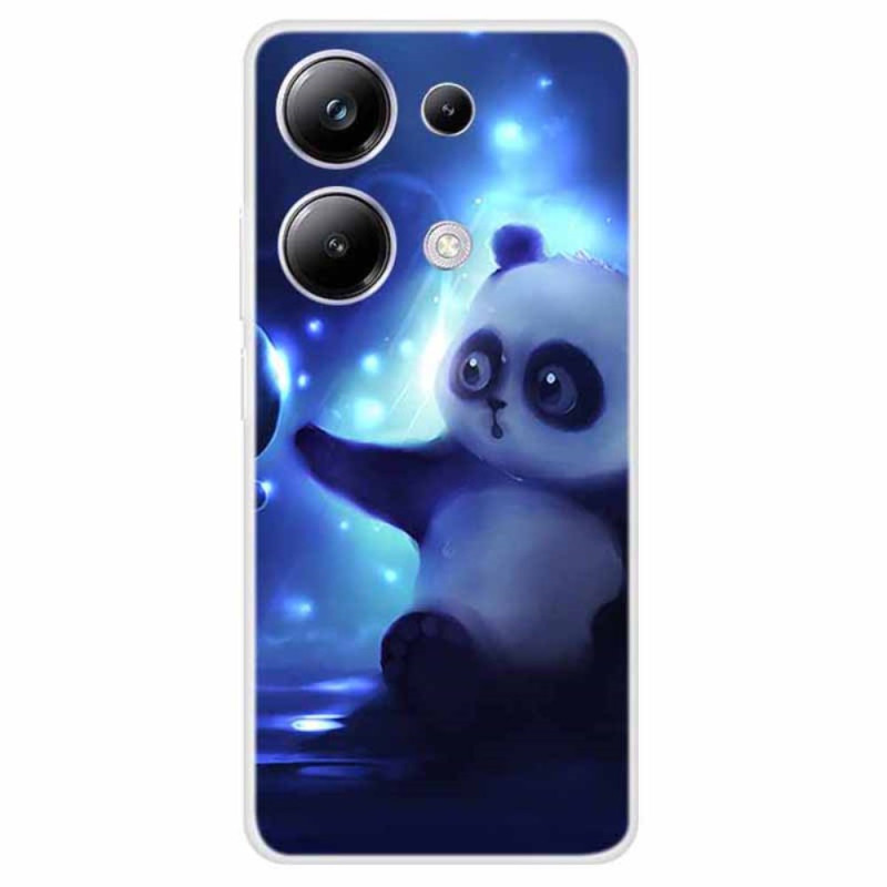 Xiaomi Redmi Note 13 Pro 4G / Poco M6 Pro 4G Suojakuori
 Panda sinisellä taustalla