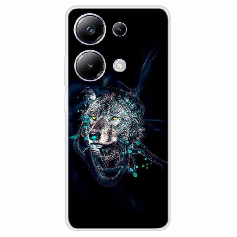 Xiaomi Redmi Note 13 Pro 4G / Poco M6 Pro 4G Wolf Print Suojakuori
 (suojakuori
)