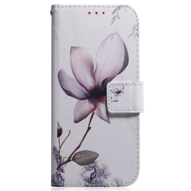 Xiaomi Redmi Note 13 Pro 4G / Poco M6 Pro 4G vaaleanpunainen kukka suojakotelo
