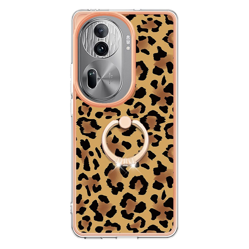 Oppo Reno 11 Pro 5G Suojakuori
 Leopard Pattern Ring tuki