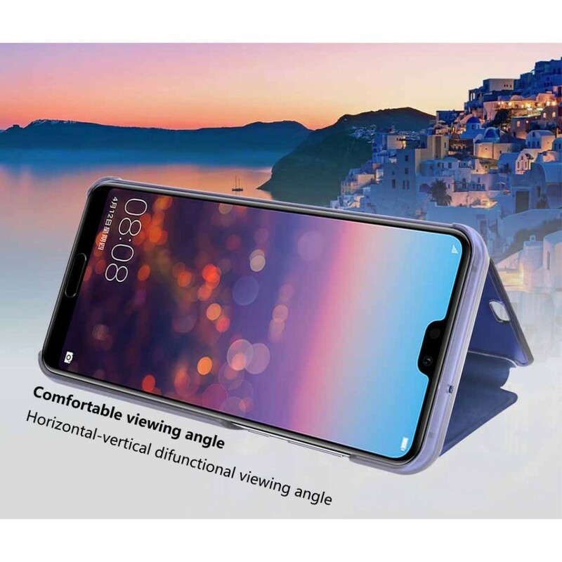 Näytä kansi Huawei P20 Pro Mirror ja Simiii Nahka