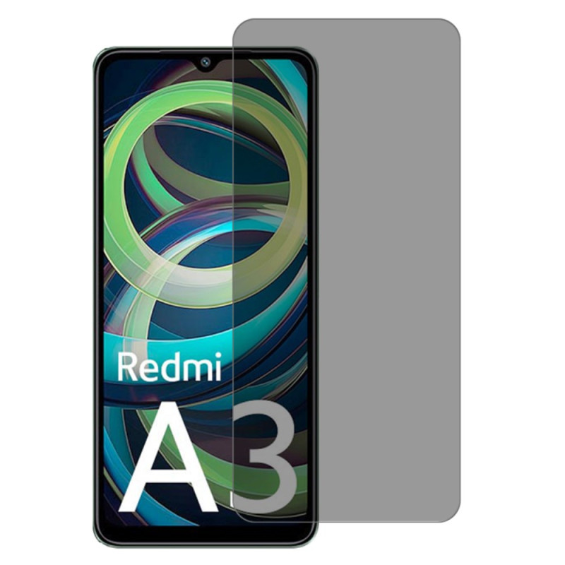 Anti-Spion panssarilasi
 suoja Xiaomi Redmi A3 näytölle