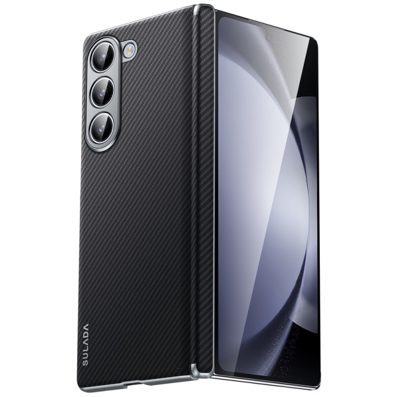 Samsung Galaxy Z Fold 6 Mock kuvioitu nahkakotelo SULADA