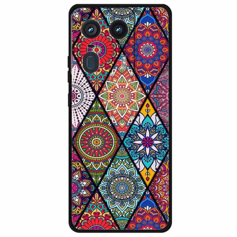 Kansi Motorola Edge 50 Ultra Mandala kukkia