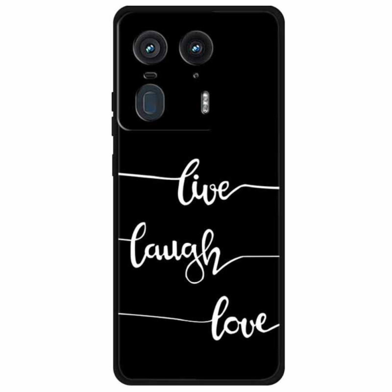 Kansi Motorola Edge 50 Ultra LIve Laugh Love Love