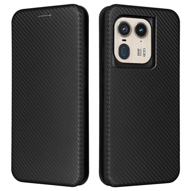 Flip Cover Motorola Edge 50 Ultra Carbon Fibre -suojakansi