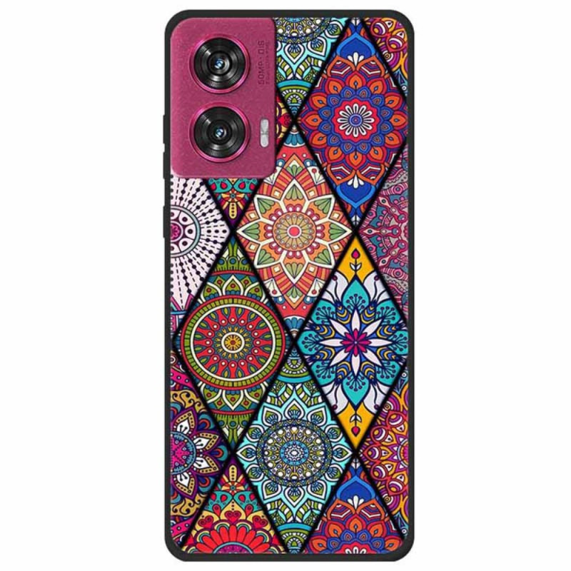 Kansi Motorola Edge 50 Fusion Mandala kukka