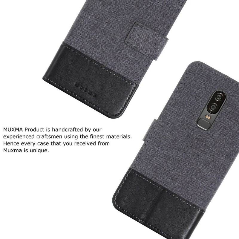 OnePlus 6 Muxma kangas ja nahka Effect Case