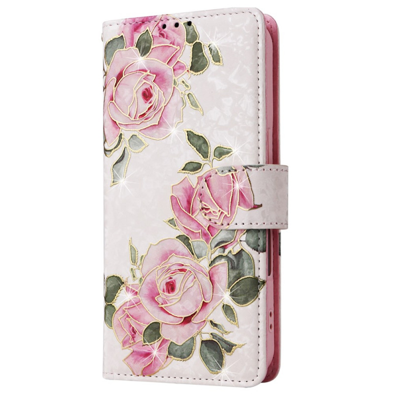 Kansi iPhone 16 Plus lompakko RFID esto Floralille