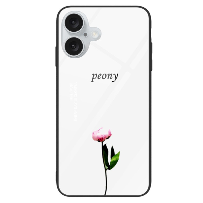 iPhone 16 Plus Kovakantinen Peony-lasi