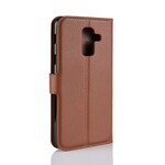 Samsung Galaxy A6 Plus keinonahkakotelo Lychee Samsung Galaxy A6 Plus keinonahkakotelo Lychee