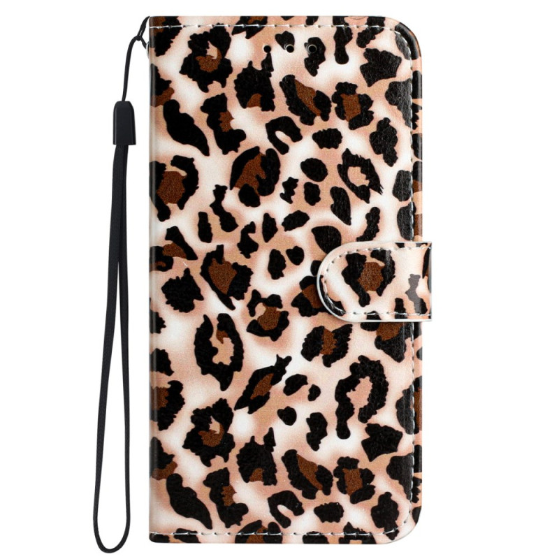 Kansi Suojakuori
 iPhone 16 Pro Max Leopard kuvio hihnalla