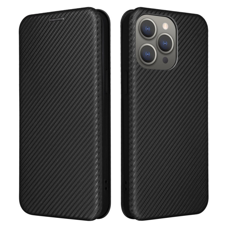 Flip Cover iPhone 16 Pro Max Carbon Fibre -suojus