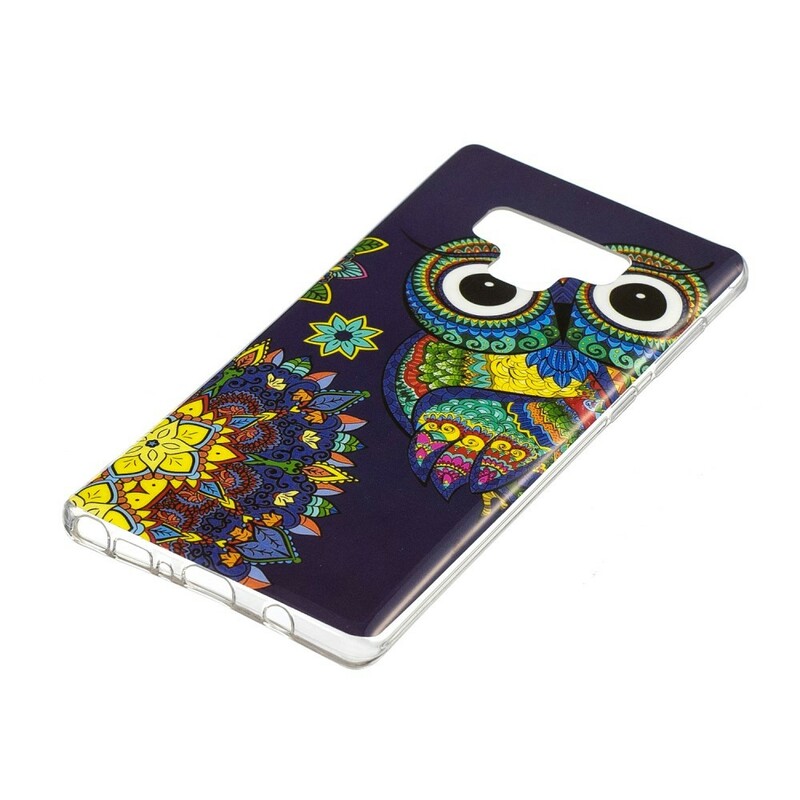 Samsung Galaxy Note 9 Asia Owl Mandala Fluorescent