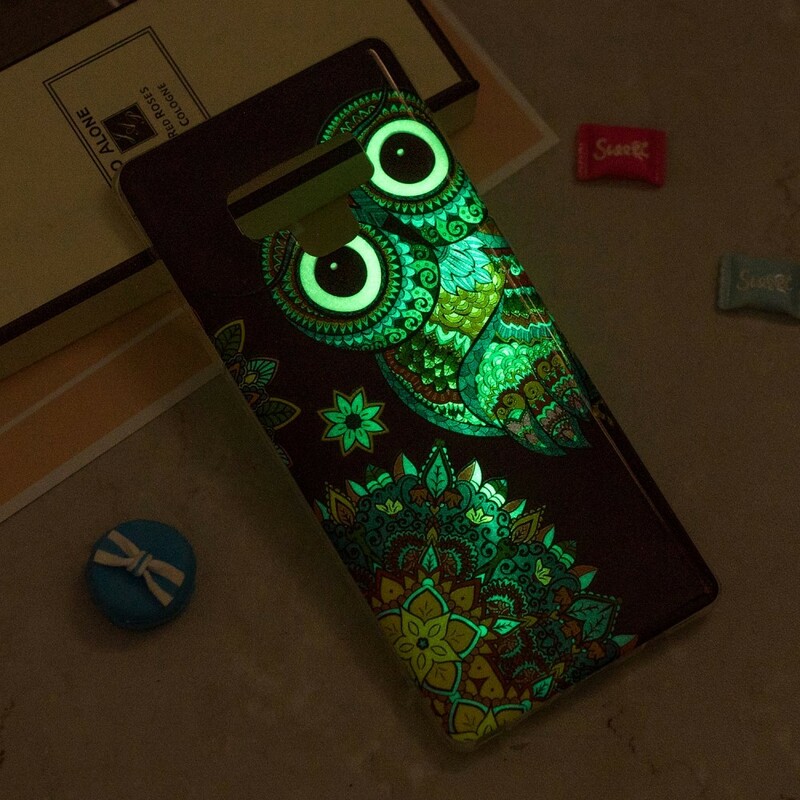 Samsung Galaxy Note 9 Pöllö fluoresoiva kotelo
