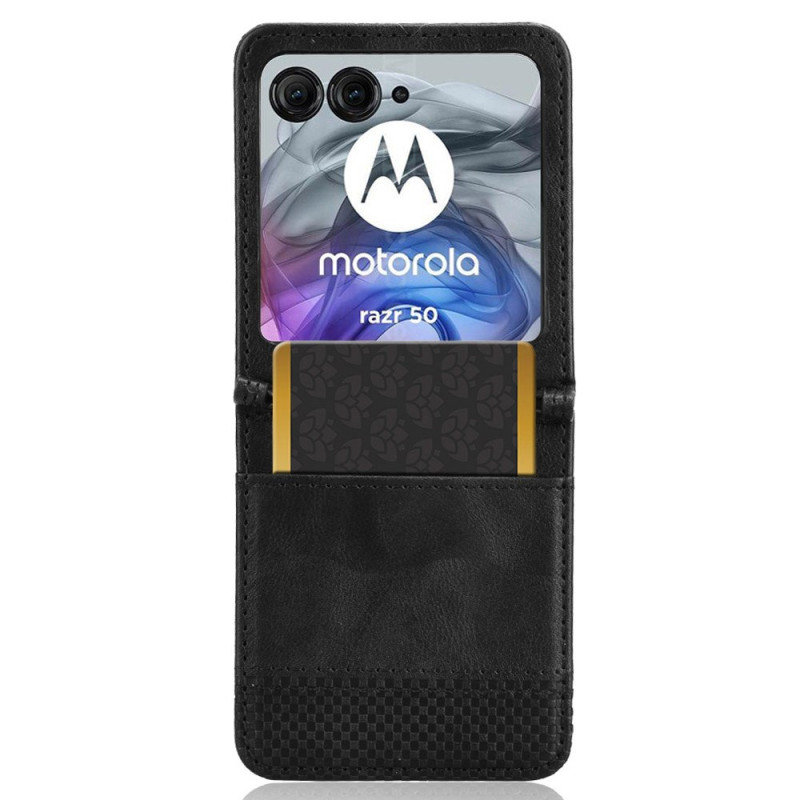 Kansi Motorola Razr 50 5G Korttikotelo Frieze Vintaga