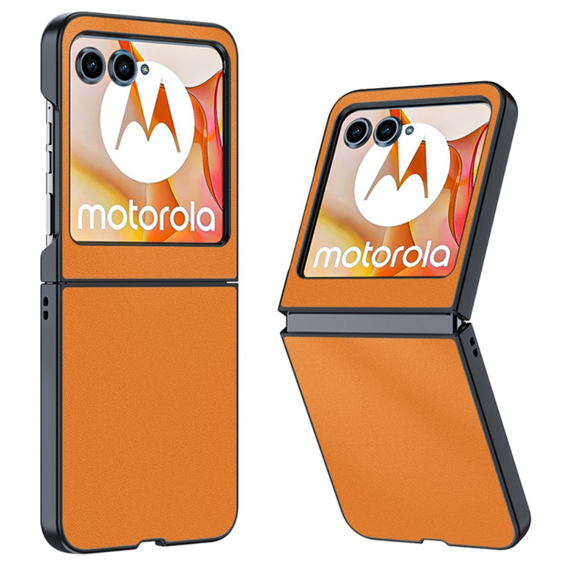 Suojus Motorola Razr 50 5G Ultra-Thin Leather Effect -nahkaverhoilu