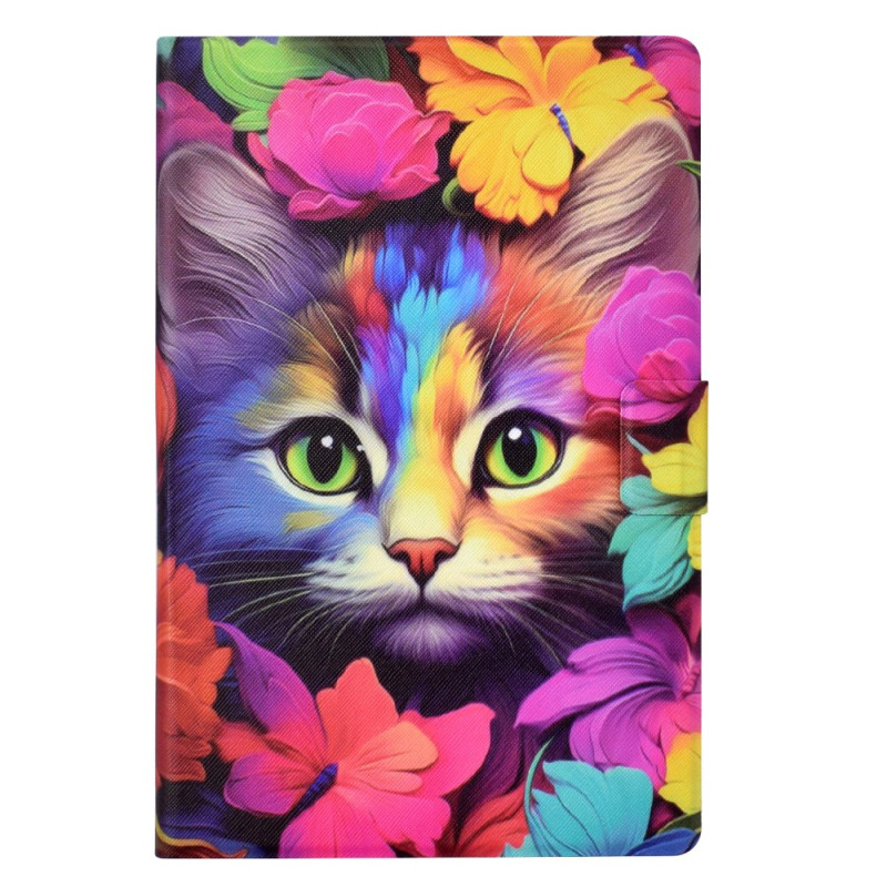 iPad Cover Pro 11 (2024) vaaleanpunainen kissa