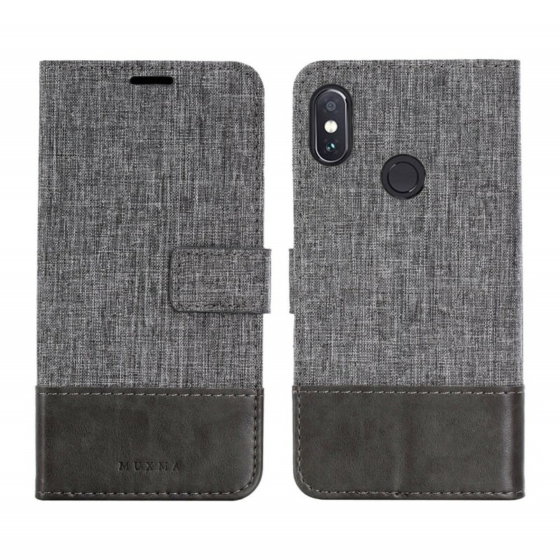 Xiaomi Redmi Note 5 Case Muxma kangas ja nahka vaikutus Xiaomi Redmi Note 5 Case Muxma kangas ja nahka vaikutus