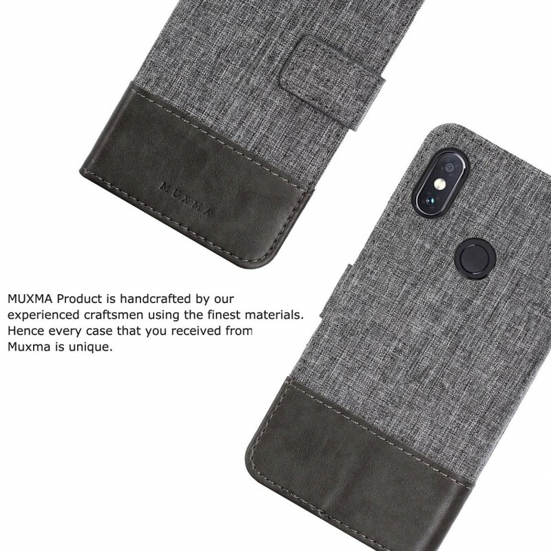 Xiaomi Redmi Note 5 Case Muxma kangas ja nahka vaikutus Xiaomi Redmi Note 5 Case Muxma kangas ja nahka vaikutus