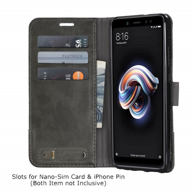 Xiaomi Redmi Note 5 Case Muxma kangas ja nahka vaikutus Xiaomi Redmi Note 5 Case Muxma kangas ja nahka vaikutus