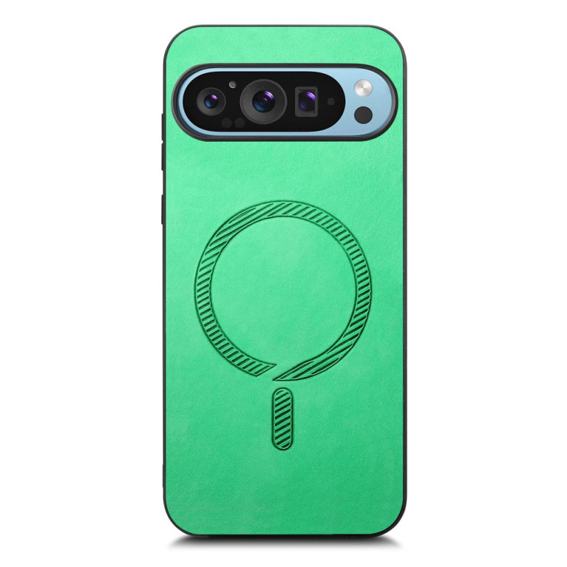 Kansi Google Pixel 9 / Pixel 9 Pro Leather Effect Yhteensopiva MagSafe kanssa