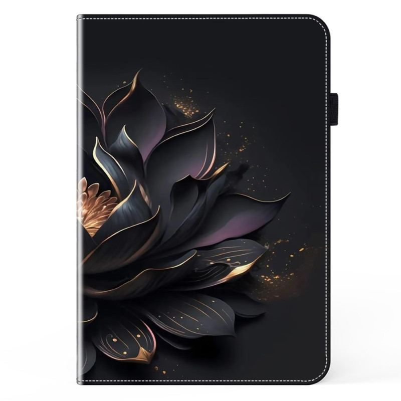 Xiaomi Redmi Pad SE 8.7 musta kukka suojakuori
