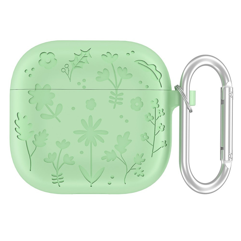 AirPods Pro Cover Kukkainen kuvio ja karabiini