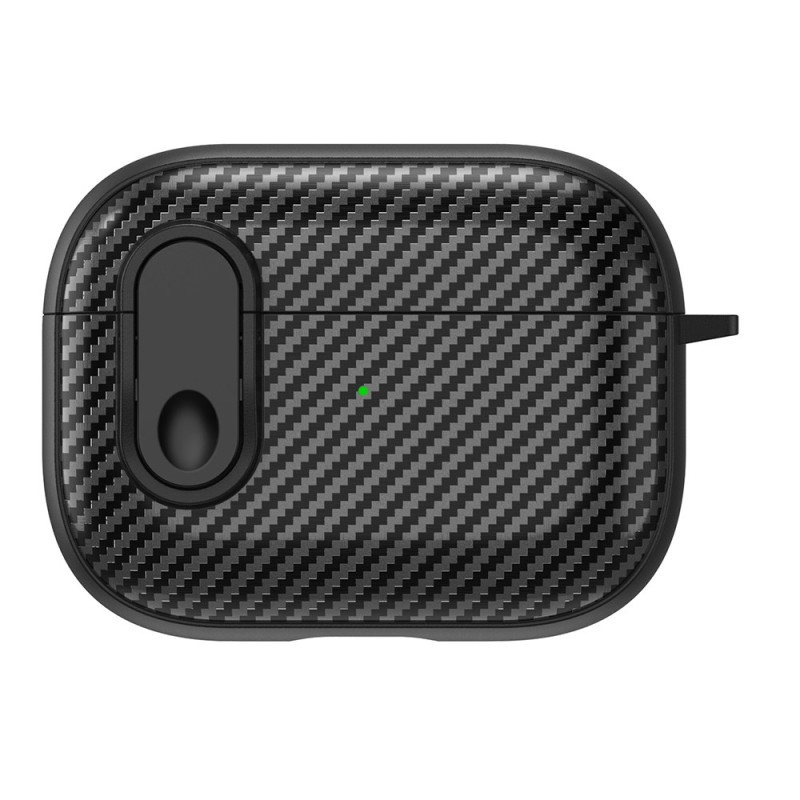 AirPods Pro Carbon Fibre Design -suojakuori
, jossa on karabiini