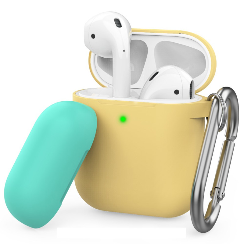 AirPods 2 / 1 Kaksivärinen joustava AHASTYLE-suojakuori
