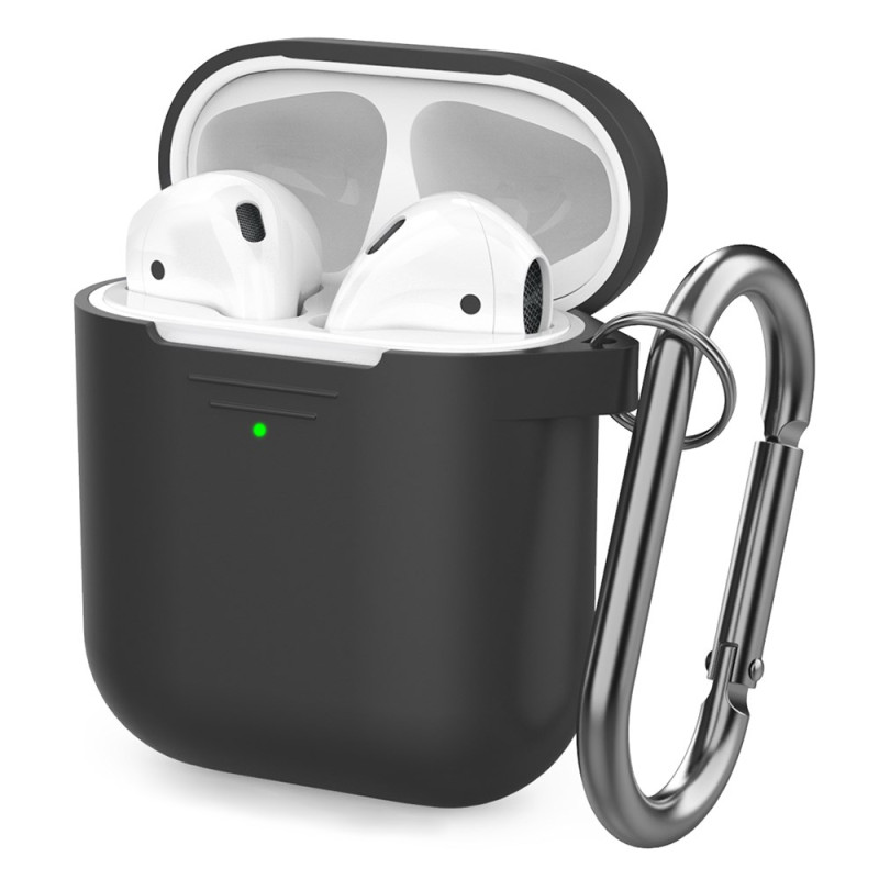 AirPods 2 / 1 Klassinen
 suojakuori
 karabiinilla varustettuna