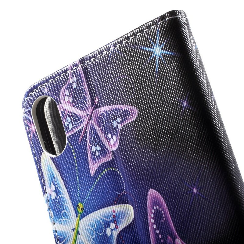 Kotelo iPhone XS Smart Butterfly värillinen