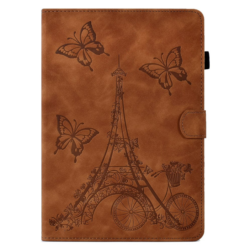 iPad Mini 5 (2019)/4/3/2/1 Mokkanahka vaikutus Eiffel-torni Suojakuori
