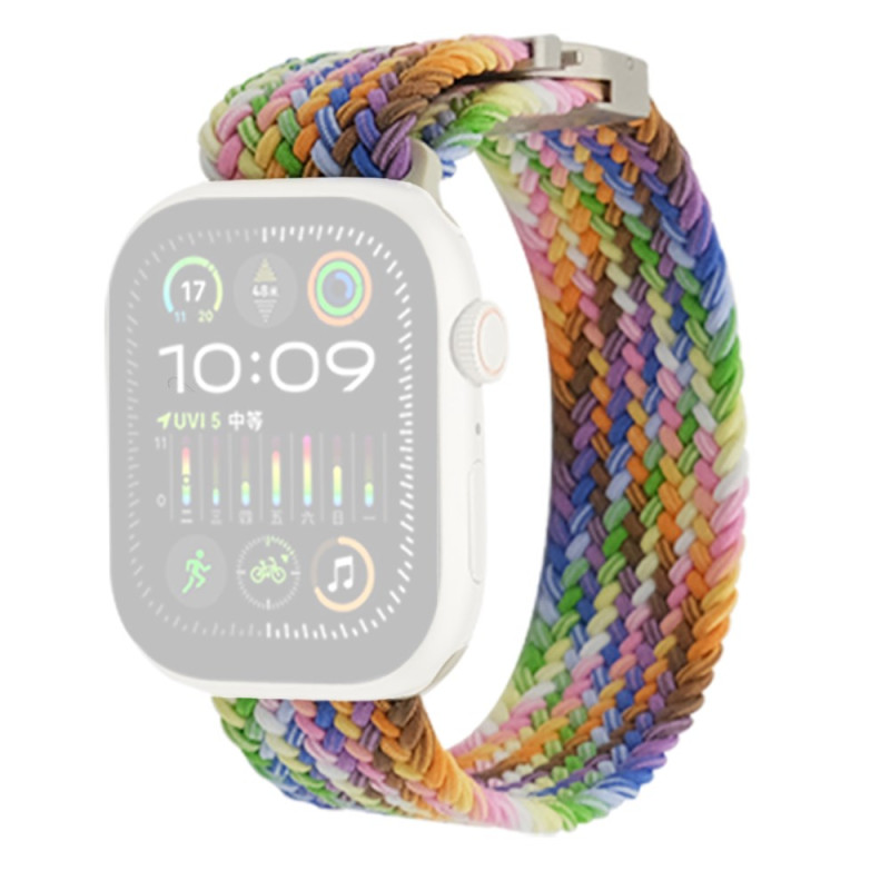 Apple Watch Band Series 46mm - 42mm / SE / Ultra 49mm Elastinen kudottu ranneke