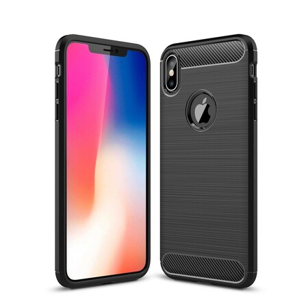 iPhone XS Max harjattu hiilikuitukotelo