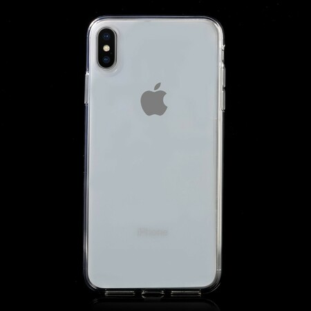 iPhone XS Max läpinäkyvä silikonikotelo värillinen
