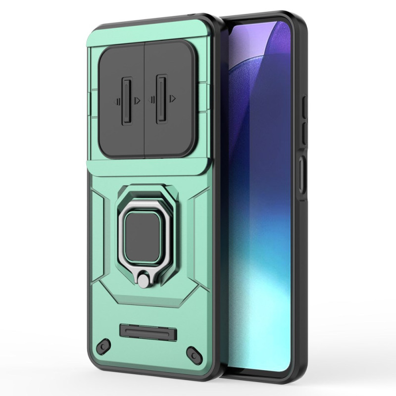 Xiaomi Redmi 14C / Poco C75 Ring Erityiskestävä Suojakuori linssin Slide Suojain