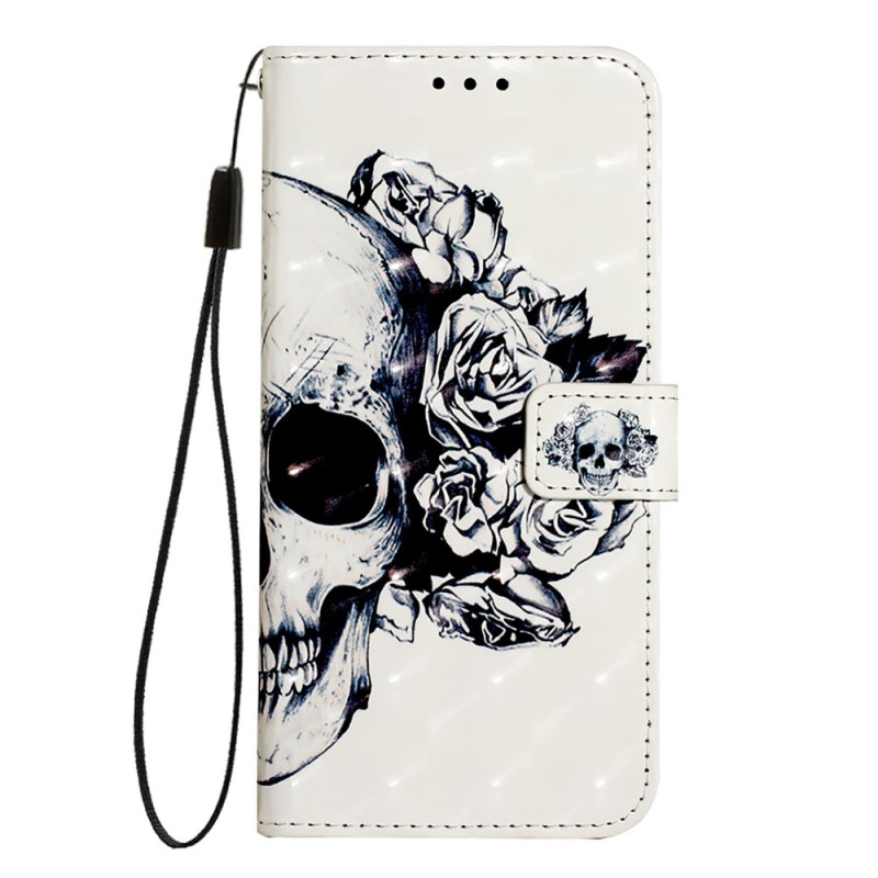 Samsung Galaxy A06 Kukka Skull Suojakuori
