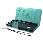 Kotelo Huawei P Smart Plus Perhoset ja kukat hihnalla