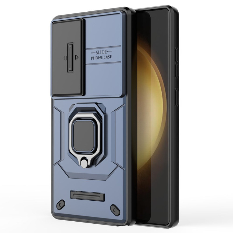 Samsung Galaxy S25 Ultra 5G Ring Erityiskestävä Suojakuori, jossa on linssin suojus