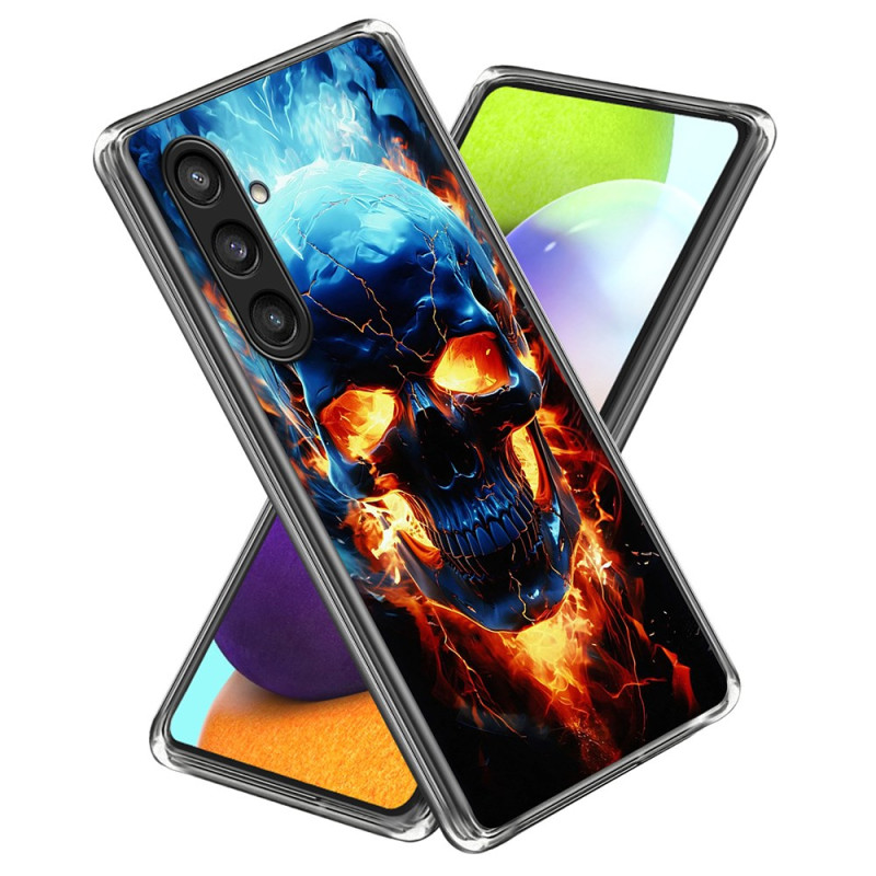 Samsung Galaxy A56 5G 5G Flaming Skull Suojakuori
