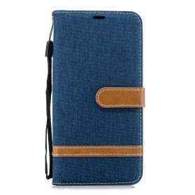 Samsung Galaxy J6 Plus Kotelo Kangas & Nahka vaikutus