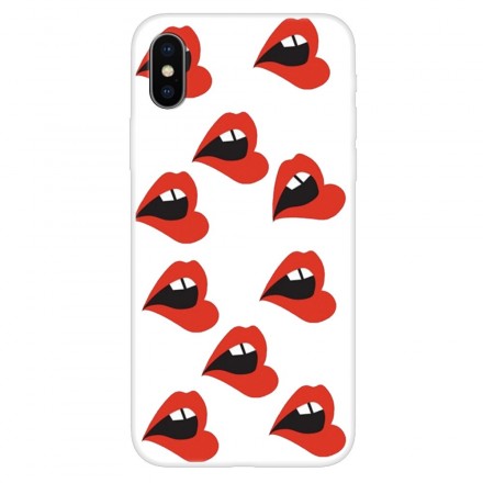 iPhone XS Clear Lips Cover -suojus