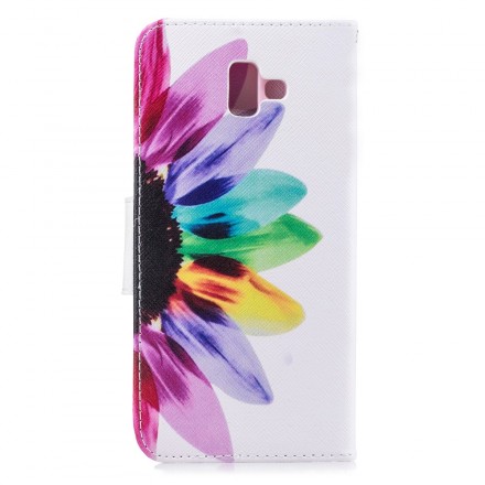 Samsung Galaxy J6 Plus akvarelli kukka kotelo