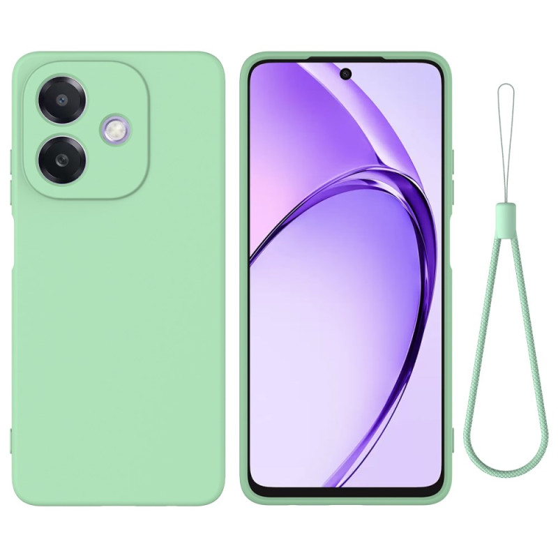 Oppo A3X / A40 Neste Silikoni Suojakuori
 Lanyardilla