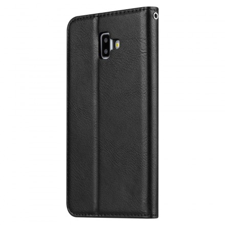 Flip Cover Samsung Galaxy J6 Plus keinonahkainen korttikotelo